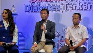 Dokter Dicky Tahapary dalam Diskusi Media Hari Diabetes Sedunia bertema “Obesitas Teratasi, Diabetes Terkendali” di Jakarta, Kamis (13/11/2025). Membahas pentingnya deteksi dini dan pencegahan diabetes tipe 2 pada anak.
