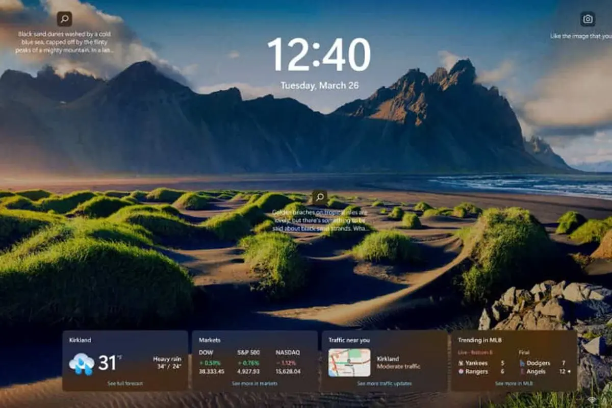 Widget Lockscreen Baru di Windows 11