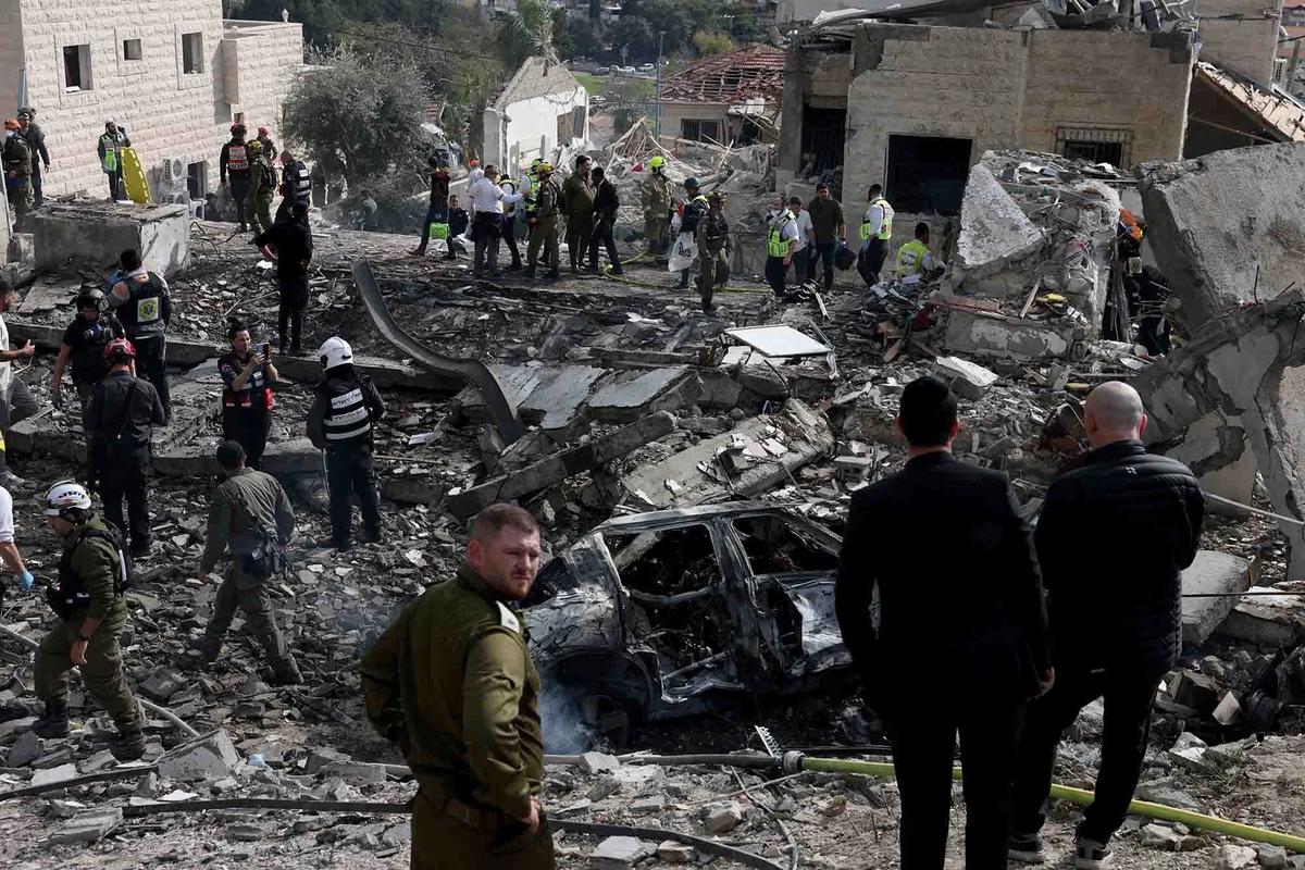 FOTO: Rudal Iran Hantam Permukiman Bet Shemesh Israel, Sembilan Orang Tewas