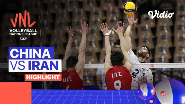 Berita Video, Hasil Pertandingan Volleyball Nations League Pekan Pertama antara Iran Vs China pada Rabu (8/6/2022)