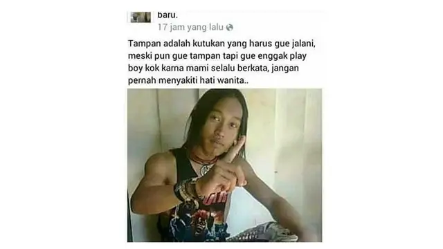 6 Status Facebook Sombong Punya Paras Cantik dan Ganteng Ini Bikin Kesal