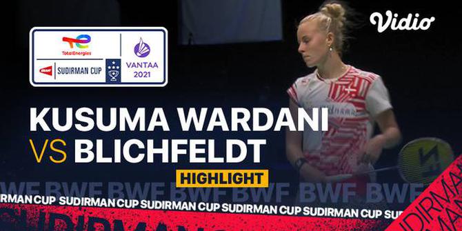 VIDEO: Putri Kusuma Wardani Ditaklukkan oleh Tunggal Denmark di Piala Sudirman 2021