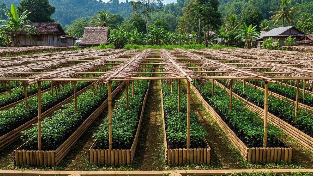 7 Ide Kebun Cabai Pakai Bambu Belah Gaya Kebun Tradisional, Kokoh &amp; Hasil Melimpah
