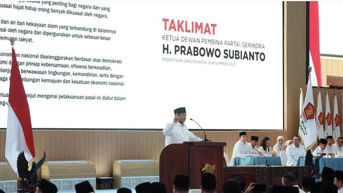 Prabowo Kumpulkan Kader Gerindra di Hambalang, Minta Setiap Kebijakan Harus Berpihak ke Rakyat