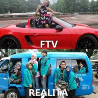 Keliatan banget bedanya ya FTV versus realita? Hahaha!!!
