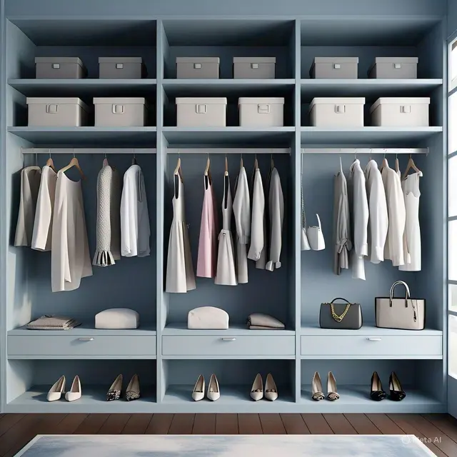 9 Inspirasi Warna Walk-in Closet