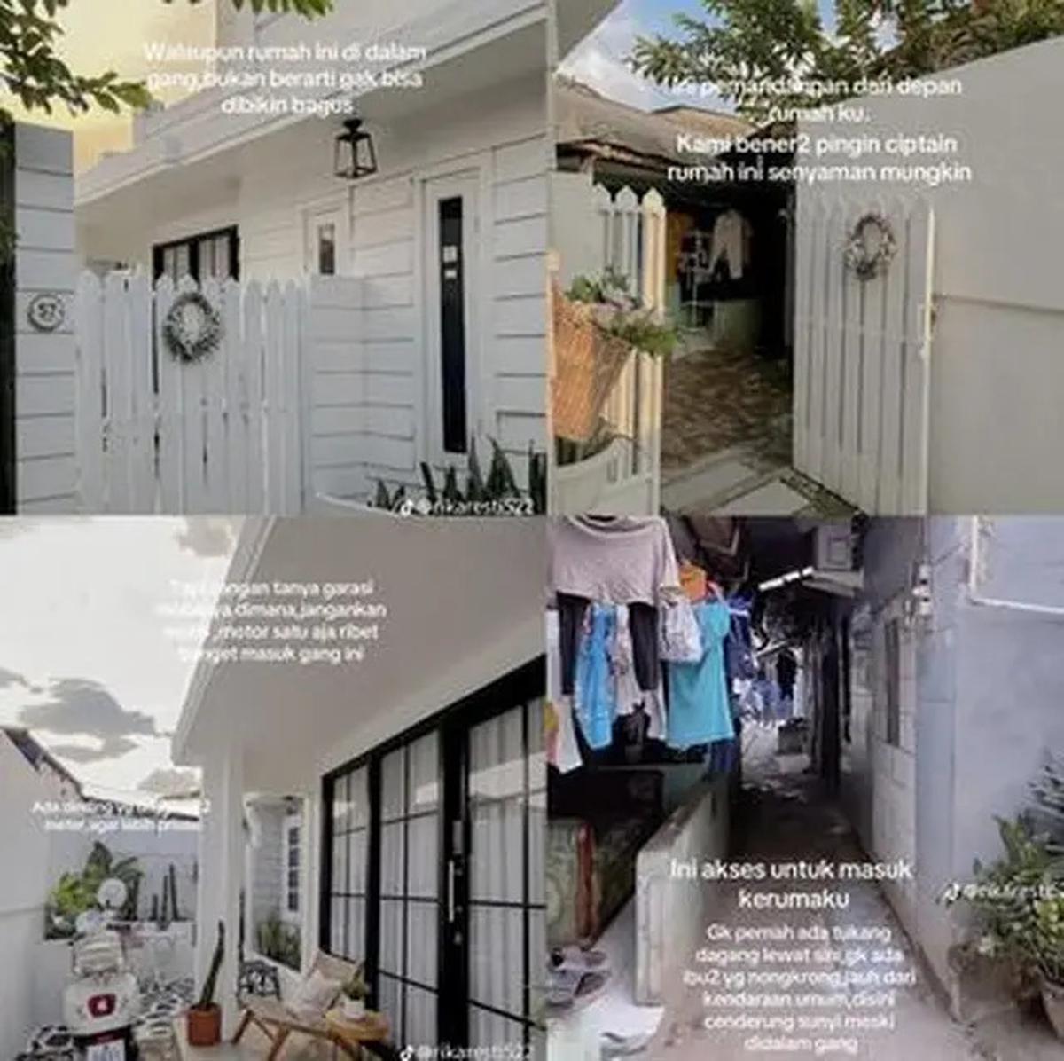Viral Rumah Masuk Gang Sempit yang Serba Putih, Siapa Sangka Ternyata Seestetik Ini