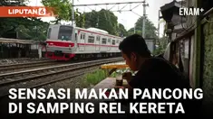 Menjajal Kue Pancong Viral di Pinggir Rel Kereta