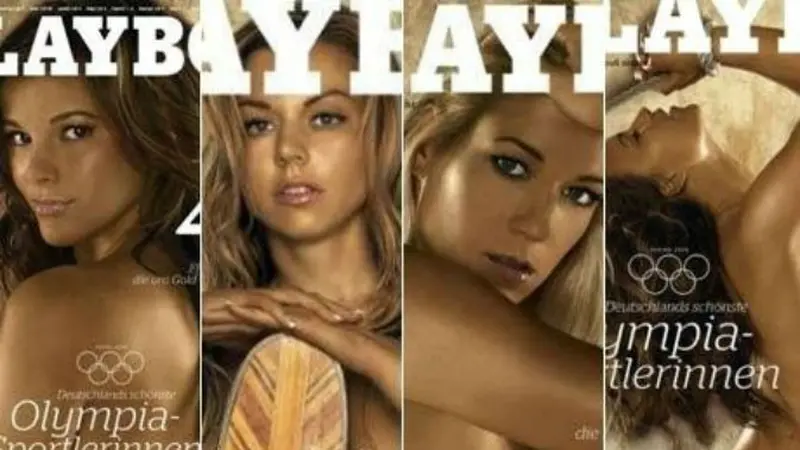 Sampul majalah Playboy saat memuat atlet-atlet seksi yang pernah tampil di Olimpiade