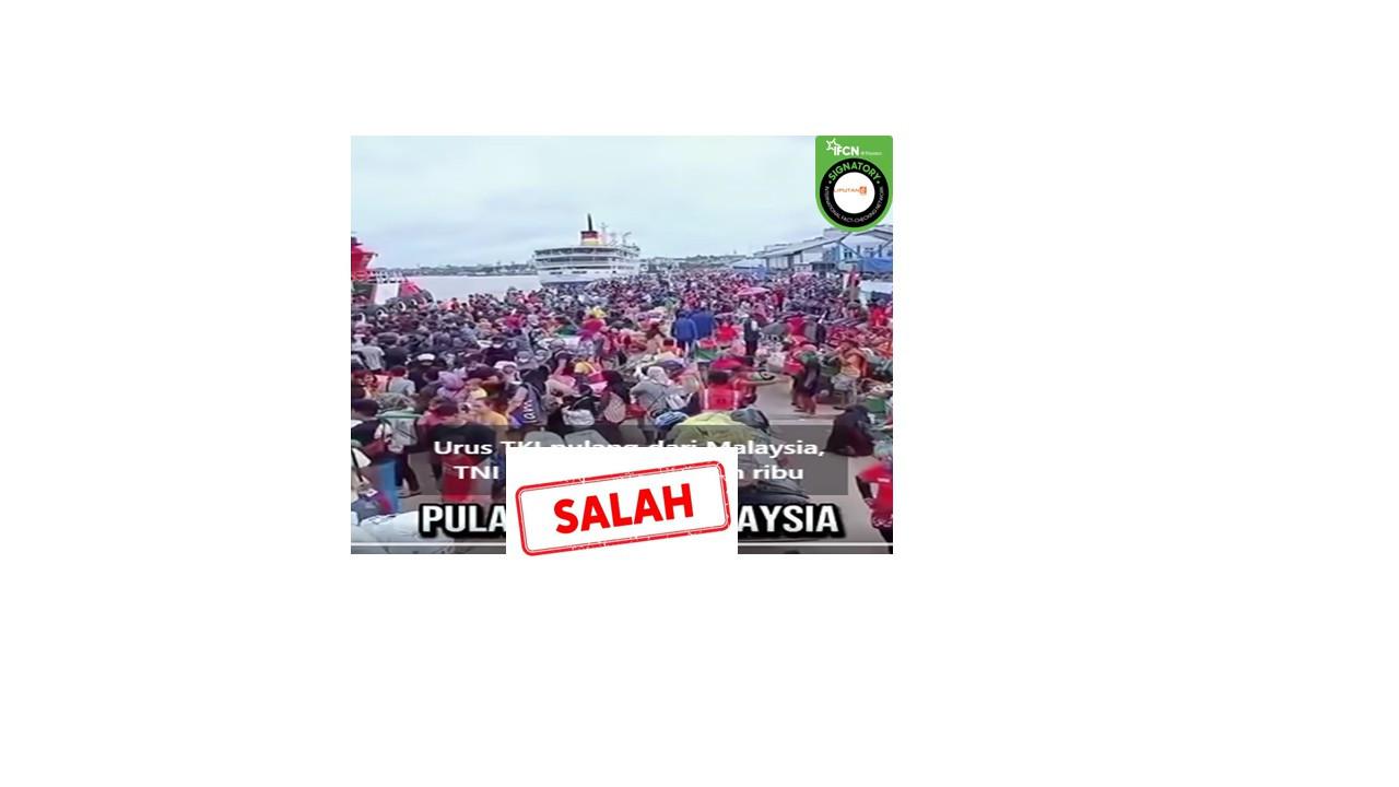 Cek Fakta video TNI akan jemput PMI dari Malaysia