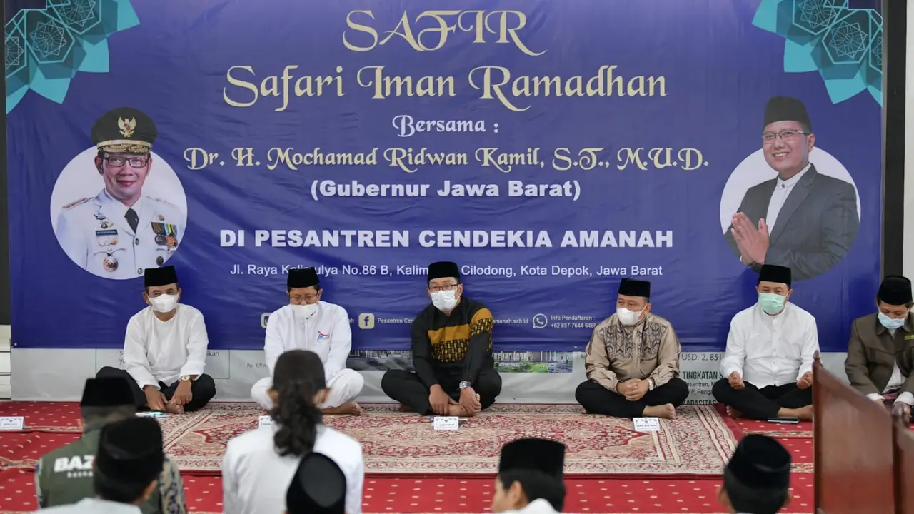 Safari Ramadan, Ridwan Kamil Beri Bantuan Pembangunan Masjid dan Motivasi Murid Pesantren 