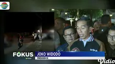 Jokowi mengatakan, saat getaran gempa terasa ia sedang berada di Istana Merdeka dan ia langsung memerintahkan seluruh pihak terkait untuk mengambil langkah.