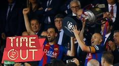 Setelah menjuarai Copa del Rey, jumlah koleksi trofi Barcelona lebih banyak ketimbang yang diraih Real Madrid.