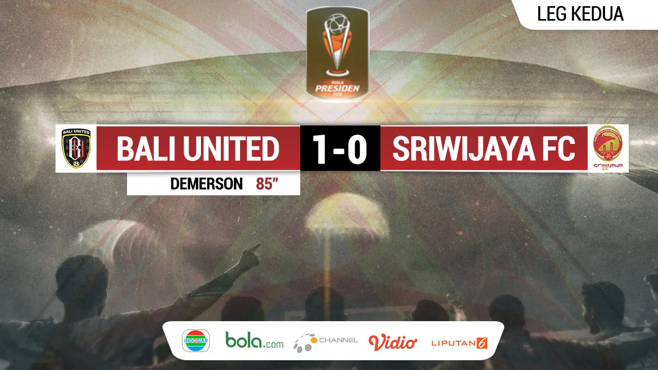 Skor Bali United Vs Sriwijaya FC_Leg Kedua (Bola.com/Adreanus Titus)
