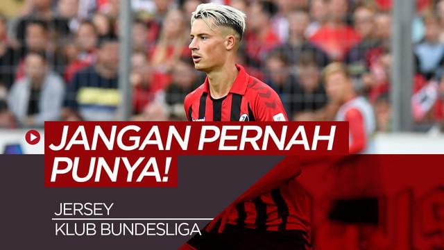 Berita video 6 jersey klub Bundesliga yang sebaiknya jangan dimiliki karena warna dan desain yang sepertinya tidak pas dipakai untuk kegiatan sehari-hari.