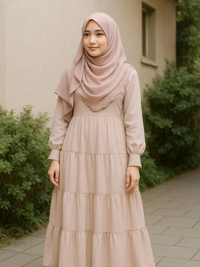 Outfit Cewe Kue Hijab