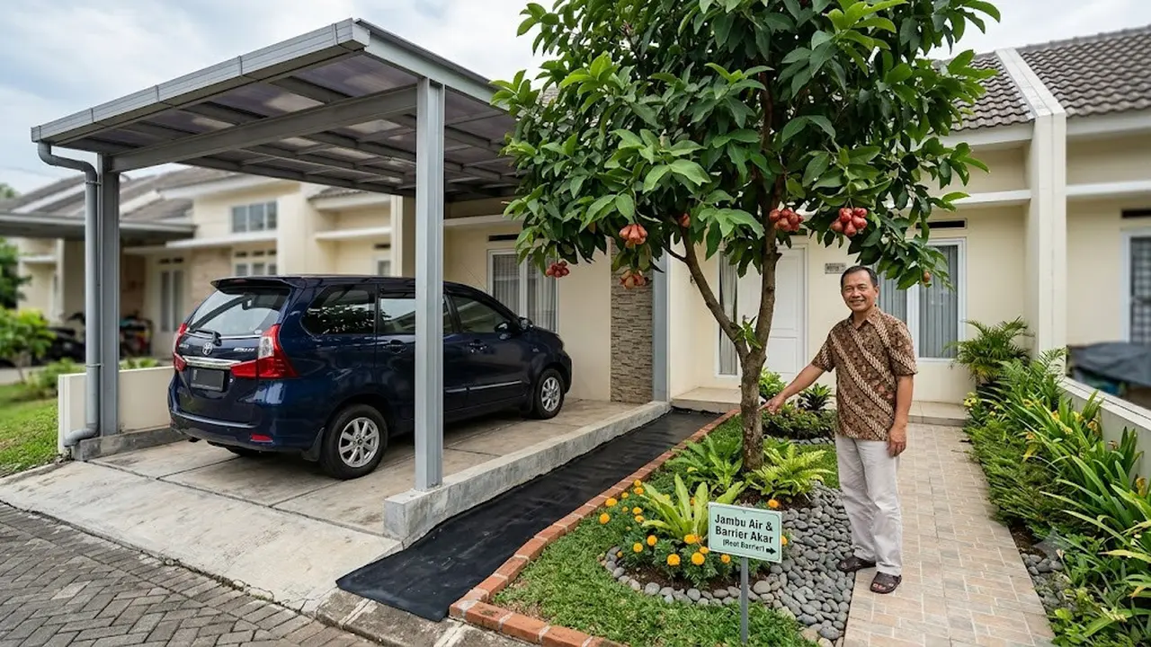 Pohon Buah yang Bisa Ditanam Dekat Carport Tanpa Merusak Pondasi