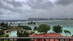 Foto ini disediakan oleh Penjaga Pantai A.S. yang menghadap ke Teluk Tumon di Guam, saat Topan Mawar mendekat pada hari Selasa, 23 Mei 2023. ( Lt. Junior Grade Drew Lovullo/US Coast Guard via AP)
