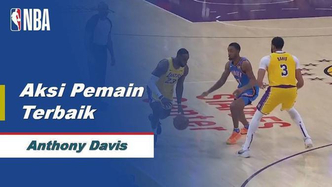 Video Aksi Menawan Anthony Davis Saat Oklahoma City Thunder Vs La Lakers Di Nba 2019 2020 Nba Bola Com