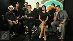 Lewat lagu andalannya 'Suntik Cinta' Rusak Band bercerita ingin mencoba menjajal kerasnya percaturan musik Indonesia, saat mengunjungi Liputan6.com di Jakarta, Sabtu (23/1/2016). (Liputan6.com/Endang Mulyana)