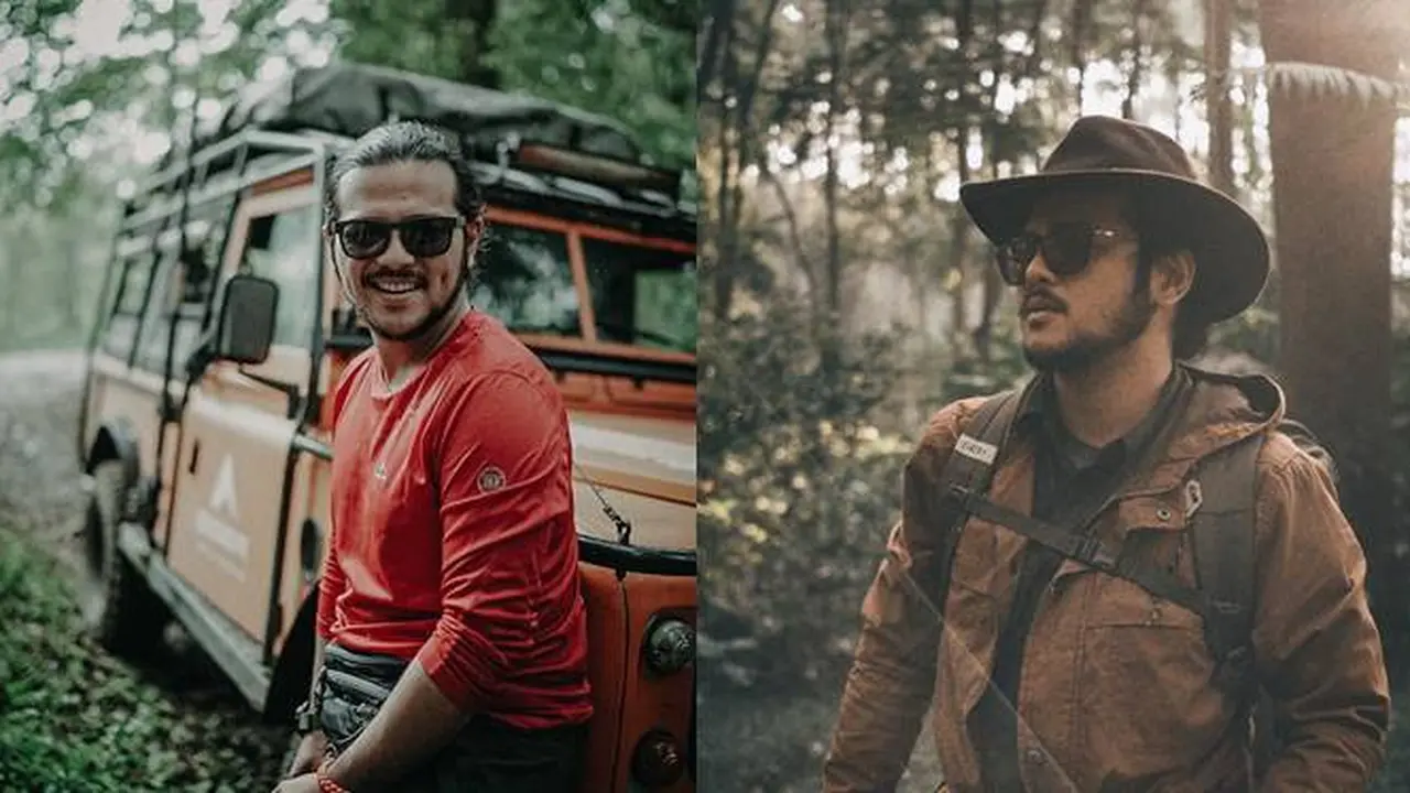 7 Gaya Ramon Y Tungka Tampil Keren Saat Berpetualang di Alam
