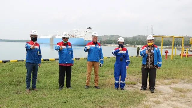 Kepala BPH Migas, M. Fanshurullah Asa dan Tim berkunjung ke PT. Perta Arun Gas (PAG) di Lhokseumawe, Aceh (29/06/2020).  (Dok BPH Migas)