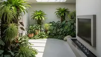 7 Model Taman Dalam Rumah dengan Atap Transparan yang Bawa Kesegaran Alami