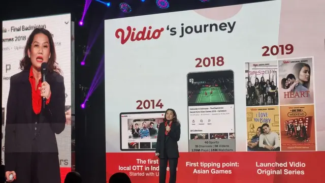 Managing Director of Vidio, Monika Rudijono. Liputan6.com/Agustinus Mario Damar