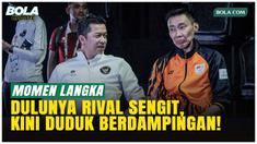 Momen langka terjadi di final tunggal putra bulutangkis SEA Games 2025. Dua legenda dunia, Taufik Hidayat dan Lee Chong Wei, terlihat duduk bersebelahan saat menyaksikan laga final All Indonesian antara Alwi Farhan dan Moh Zaki Ubaidillah di Thammasa...