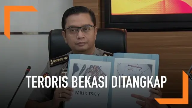 Polisi menangkap dua terduga teroris yang tergabung dalam jaringan Jamaah Ansharut Daulah (JAD) Bekasi.
