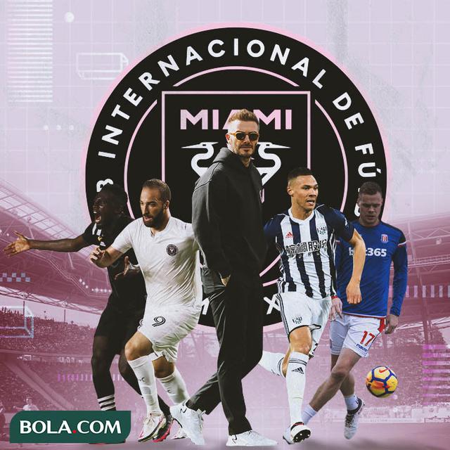 Inter Miami - Blaise Matuidi, Gonzalo Higuain, David Beckham, Kieran Gibbs, Ryan Shawcross