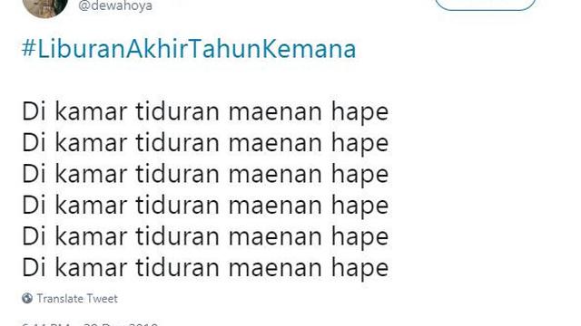 foto: Twitter/@dewahoya