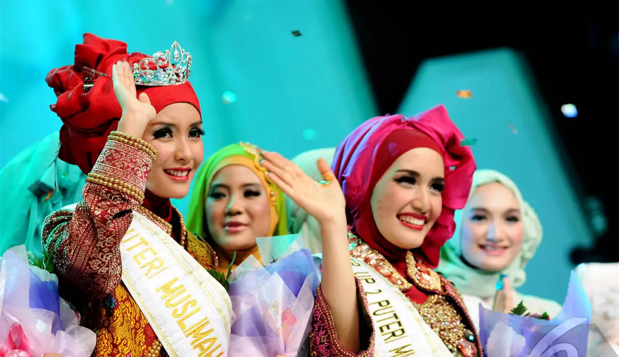 Ia mampu menyingkirkan dua finalis lainnya yang masuk tiga besar. Pertama adalah Febi Rendra Febriani (18) dari Lamongan dan Hanifah Razan (21) asal Wonosobo , TMII, Jakarta, Rabu (28/5/2014) (Liputan 6.com/Andrian M Tunay)