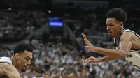 JAndre Iguodala saat melawan San Antonio Spurs  pada laga Final NBA wilayah Barat, Senin (22/5/2017) (AP Photo/Eric Gay)