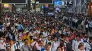 Meskipun India dan China akan mencapai lebih dari sepertiga dari perkiraan populasi global sebesar 8,045 miliar, pertumbuhan populasi di kedua raksasa Asia itu telah melambat, dengan kecepatan yang jauh lebih cepat di China daripada di India. (Photo by Punit PARANJPE / AFP)