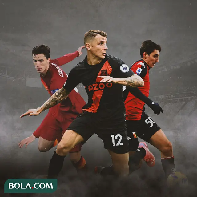 Ilustrasi - Riccardo Calafiori, Lucas Digne, Andrea Cambiaso