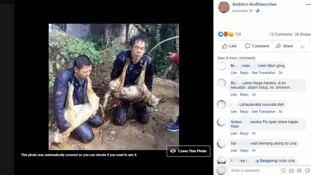 Fakta di balik foto-foto yang fiklaim sebagai penyiksaan muslim Uighur (Facebook)