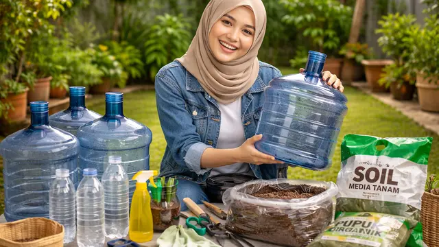 kebun galon bekas