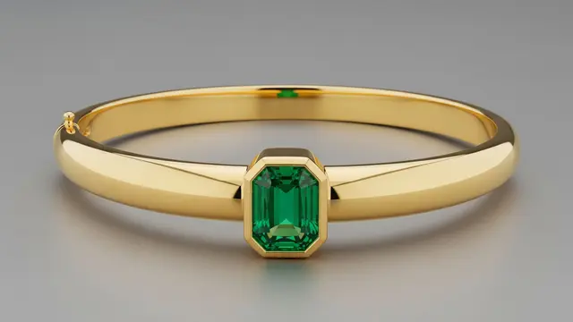 Gelang Bangle Zamrud Solitaire