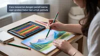 Cara Mewarnai dengan Pensil Warna agar Gradasi Halus dan Rapi untuk Pemula