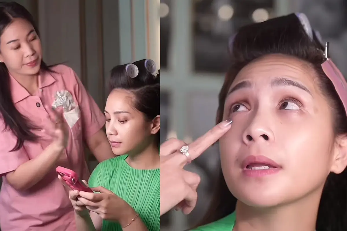 Marlene Hariman Dandani Nagita Slavina Sambil Kasih Tips Menyamarkan Kantong Mata