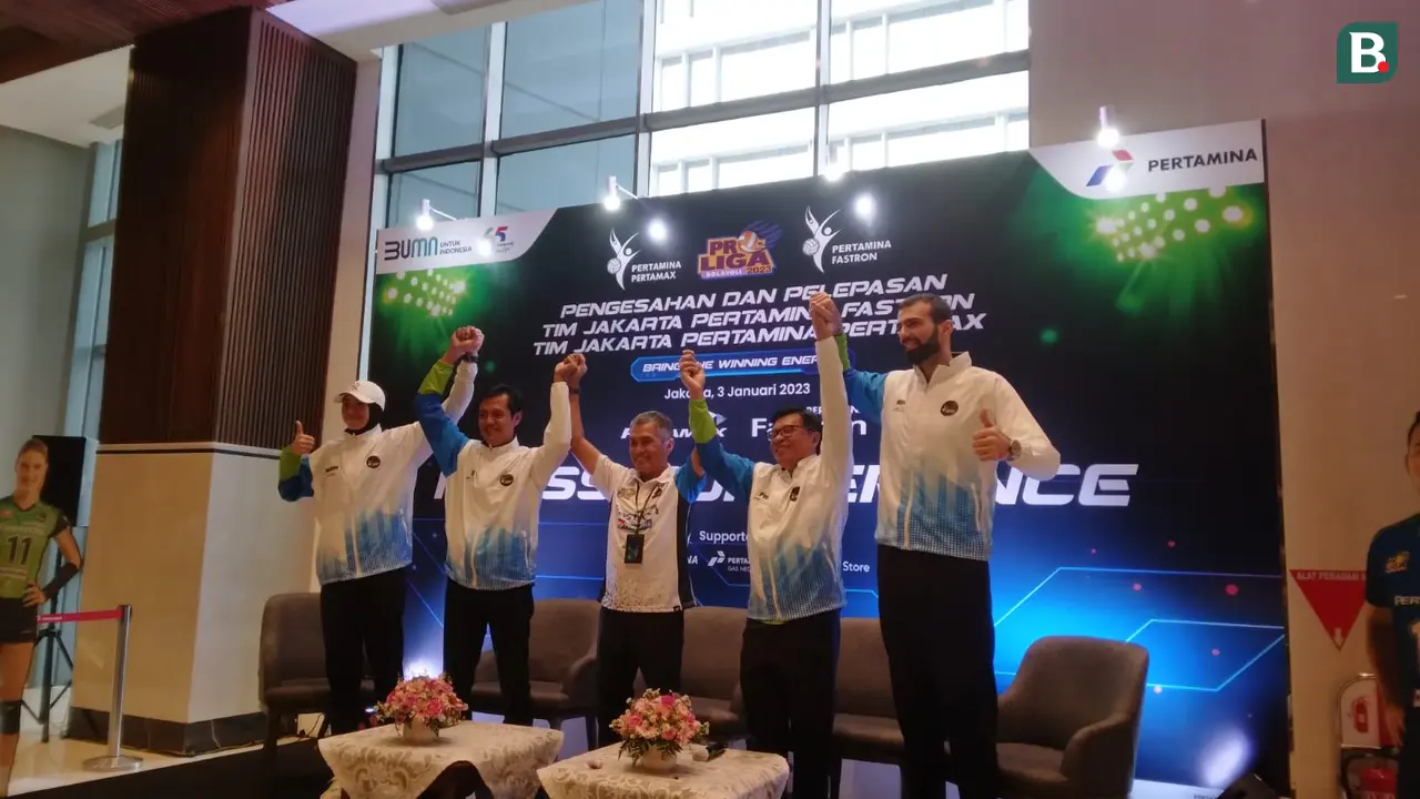 Pelatih dan Pemain Pertamina untuk Proliga 2023