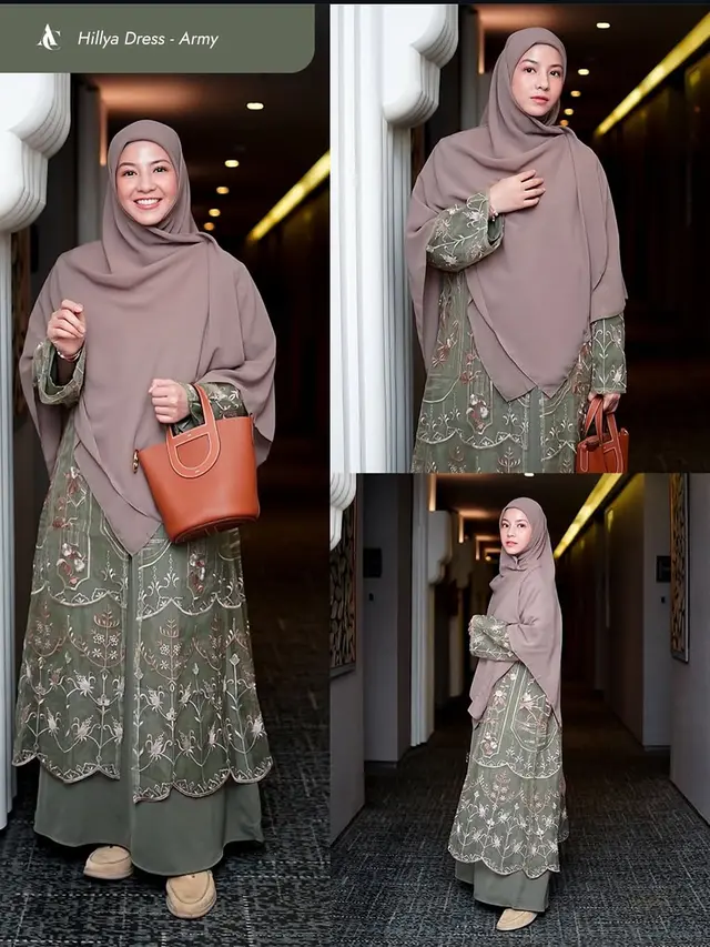 Tampil Syar’i dan Stylish saat Lebaran! Intip Inspirasi Outfit ala Natasha Rizky - 2