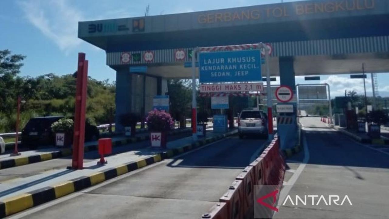 Peningkatan Kendaraan Tol Bengkulu Capai 64,56 Persen Selama Libur Idul Adha