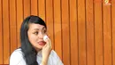 Tangis Angie pecah saat diwawancarai. (Liputan6.com/Abdul Azis Prastowo)