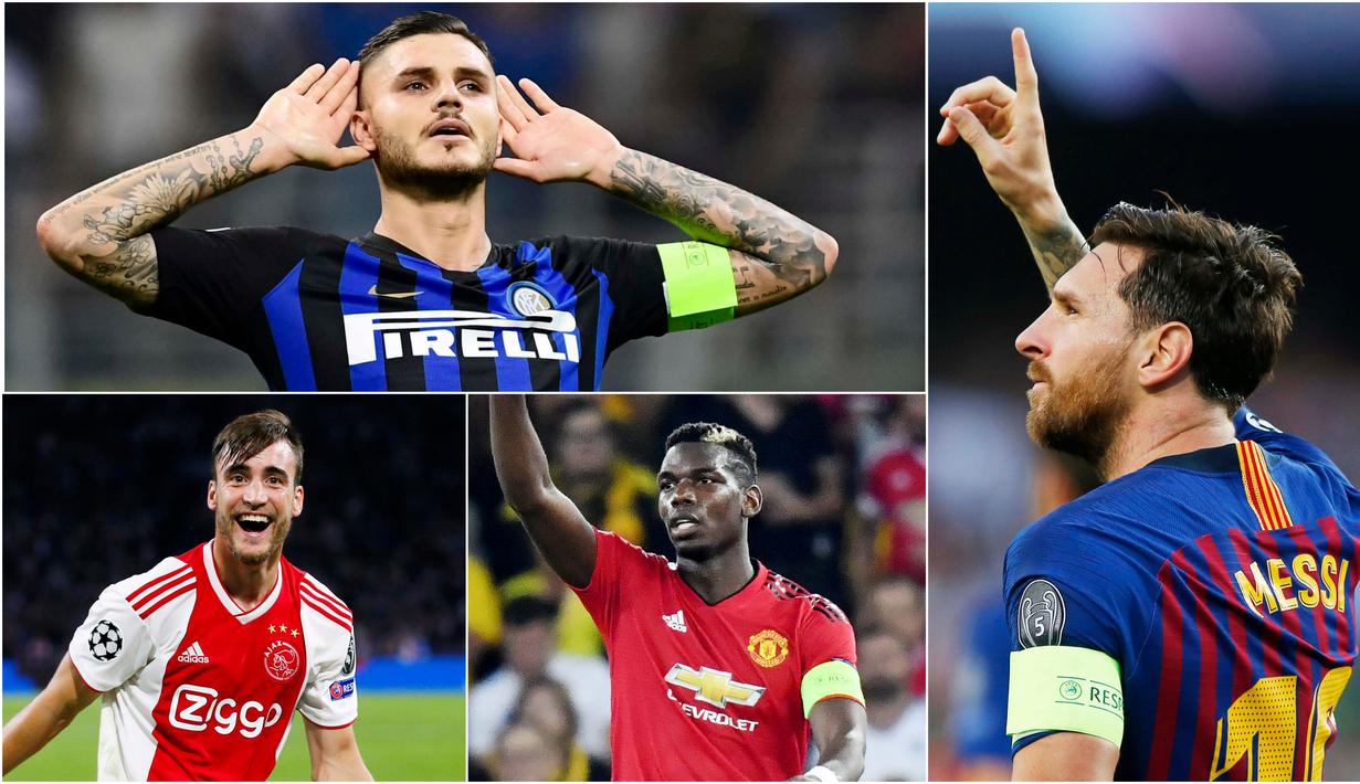 FOTO Top Scorer Sementara Liga Champions 2018 2019 Lionel Messi