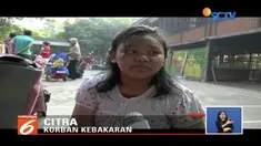 Citra, siswi SD korban kebakaran di Sunter Agung, Jakarta Utara ini hanya bisa pasrah, lantaran tak bisa ikut bergabung bersama teman-teman di hari pertama sekolah.