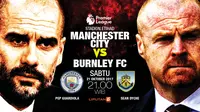 Susunan Pemain Manchester City vs Burnley: Aguero Kembali