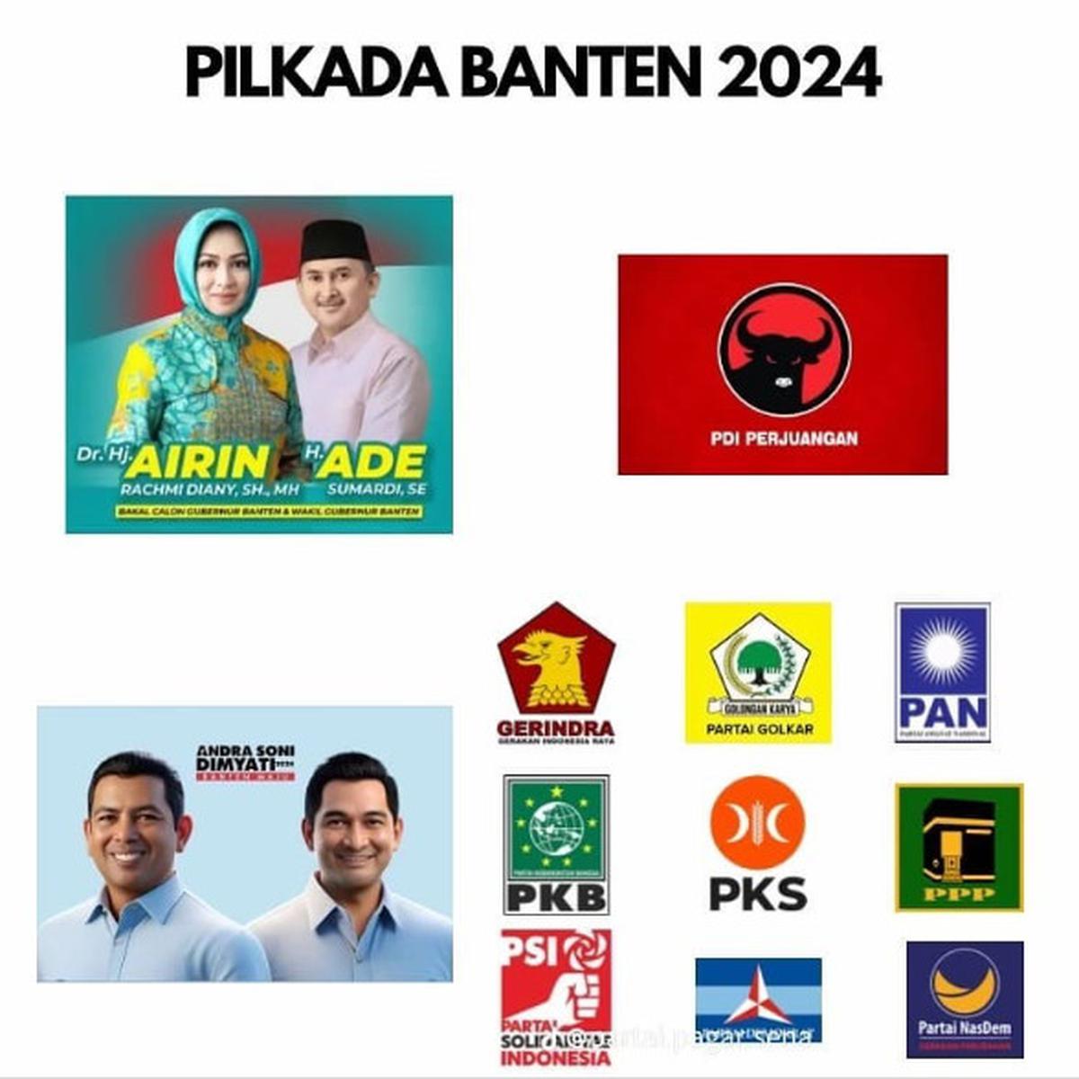 Airin-Ade diusung PDIP lawan KIM Plus