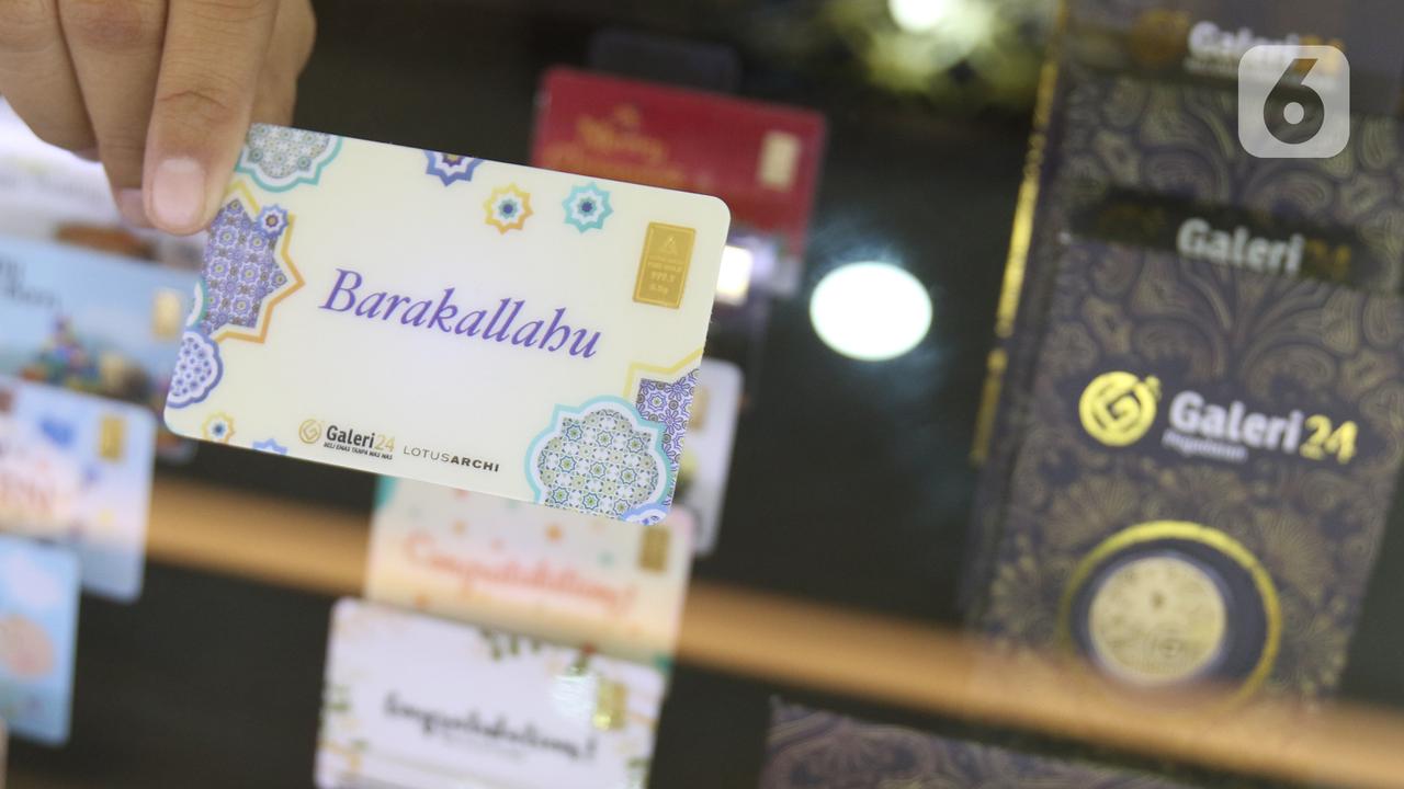 Harga emas pegadaian naik